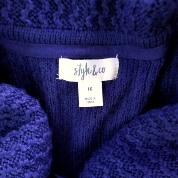 NEW!Style & Co 1X cowl neck sweater - Picture 6 of 8